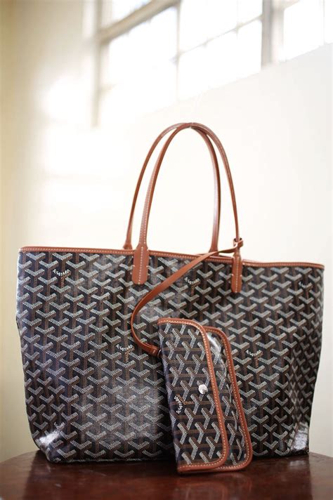 Goyard St. Louis Black with Tan Trim PM (NWT)